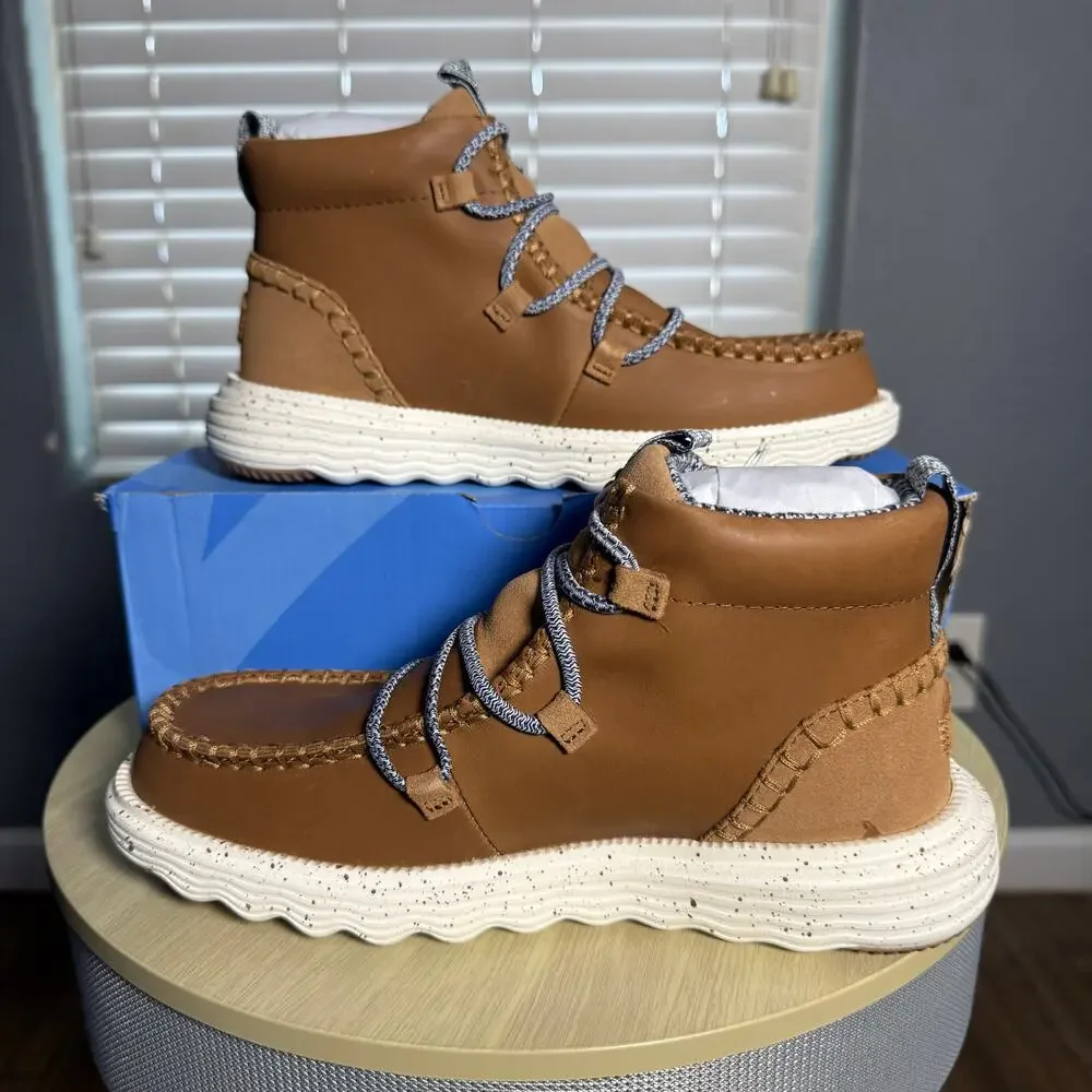 Hey Dude | Shoes | Hey Dude Reyes Boot Leather Tobacco Brown W7